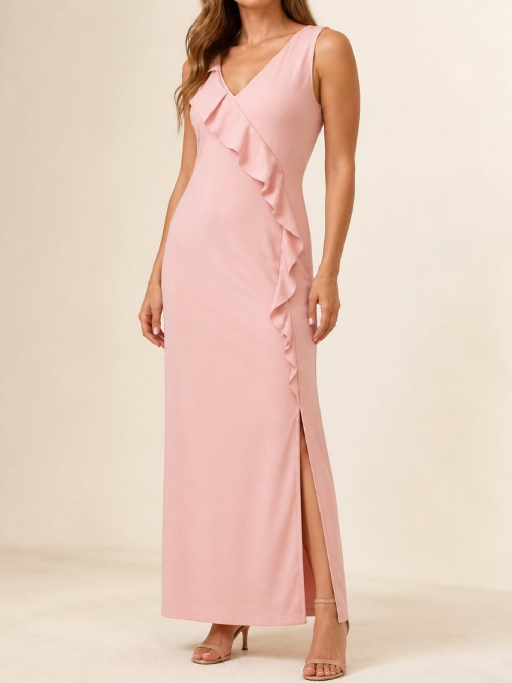 Karl Lagerfeld Pink Maxi Dress Size 10